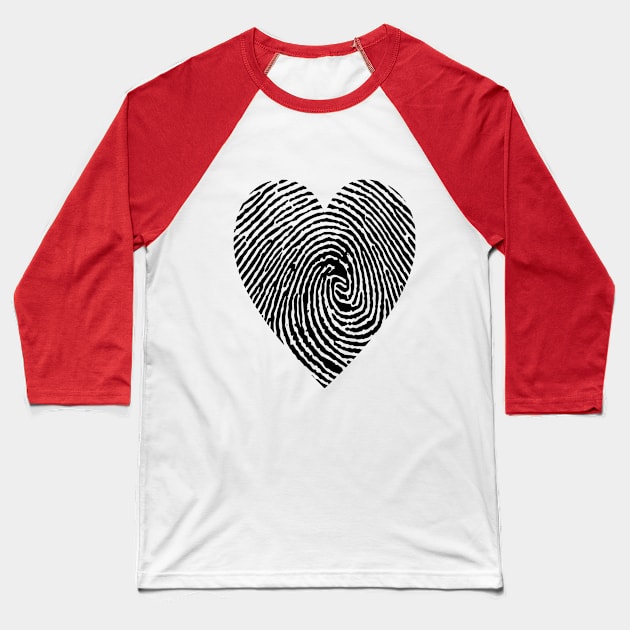 heart Baseball T-Shirt by samodz